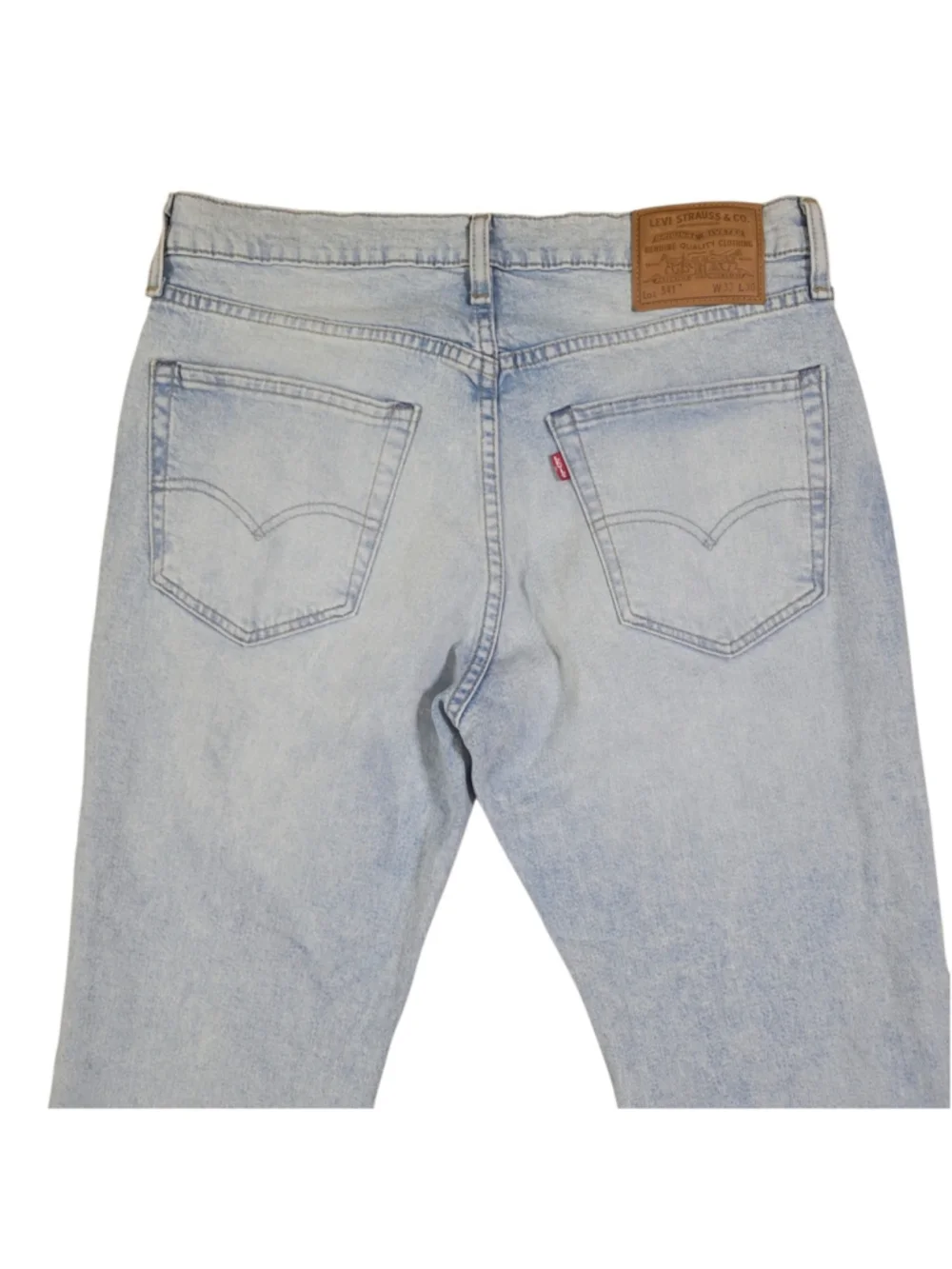 Levi's Premium 541 Mens Light Wash Straight Cotton Elastane Lyocell Jeans 33/30